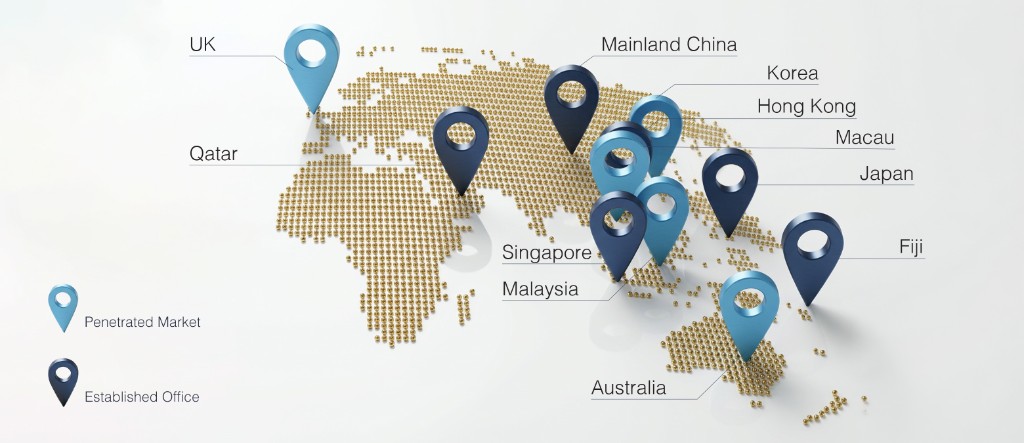 Blue Pin market coverage map